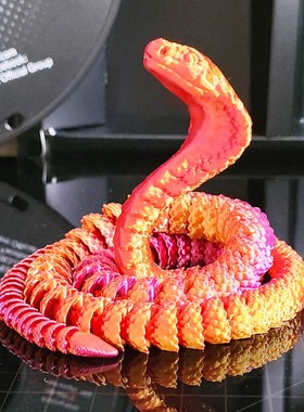 速发蛇蝰蛇蟒蛇响尾蛇儿童玩具可车装载品动饰摆件礼物打印