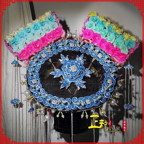 速发正龙戏装清韵点曲旗头子钿京剧戏绸如懿传后宫嫔妃皇后头饰盔 - 图3