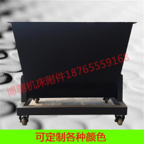 Machine Tool Iron Scrap Collection Car Tipping Bucket Trolleys Numerical Control Industrial Iron Scrap Caravan Scrap Caravan Scrap Boxes Set Up For Iron Clipping