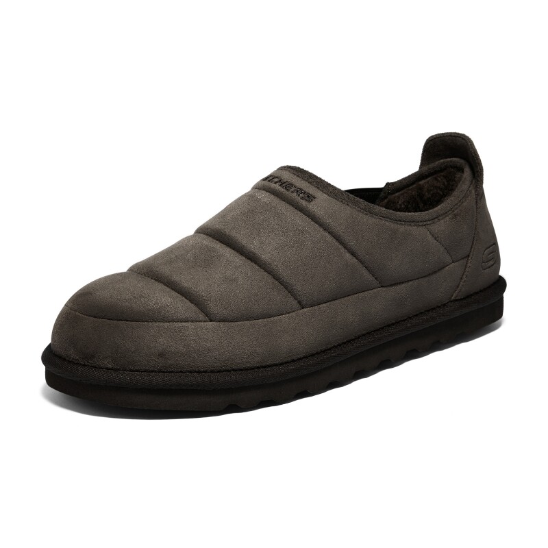 新款Skechers斯凯奇户外休闲复古加绒保暖雪地靴一脚蹬男鞋205179