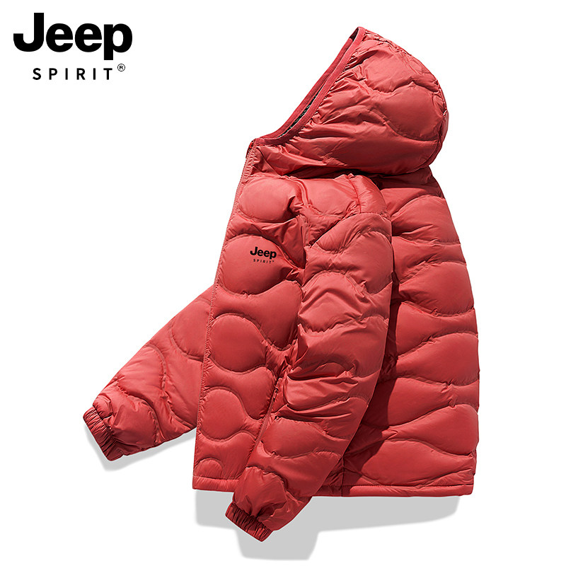 JEEP轻薄羽绒服男女2025冬季新款中老年妈妈小个子连帽保暖外套,淘宝优惠券,粉丝福利购,淘宝优惠卷
