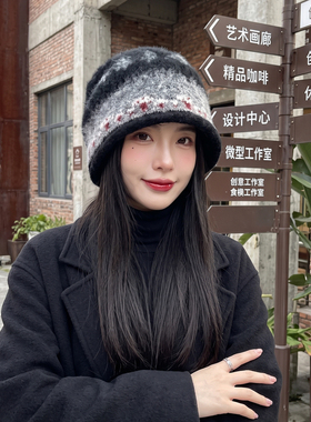 户外堆堆针织帽大头围显脸小高级