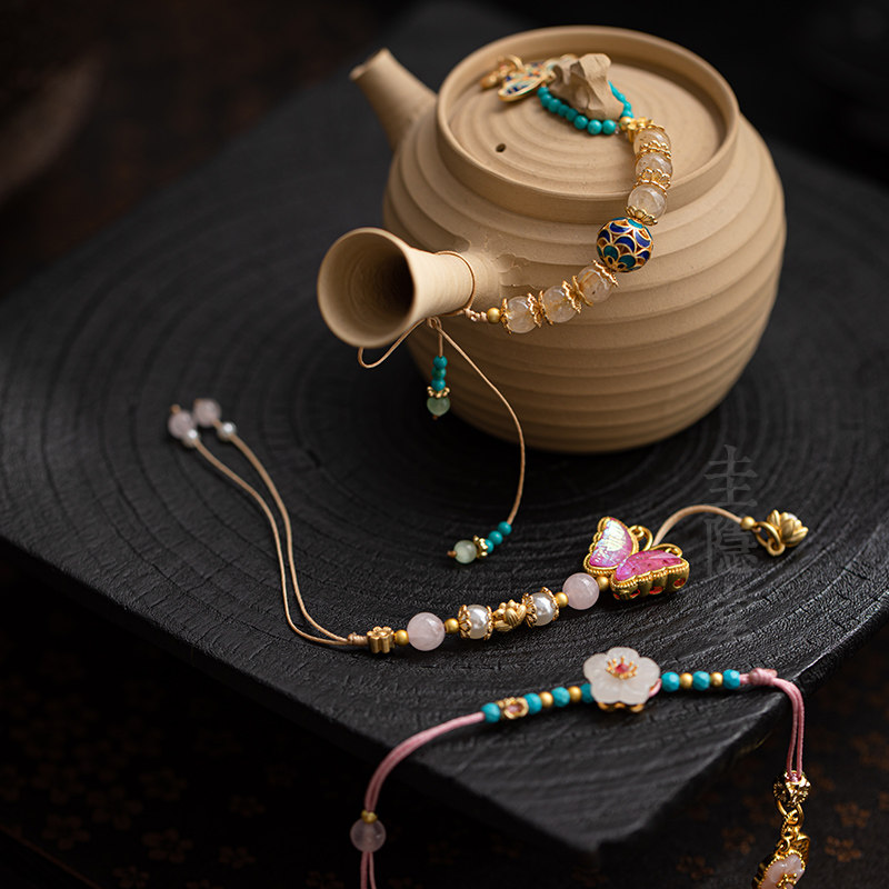 圭隐堂手工壶绳盖碗茶壶提溜吊坠小挂件家用功夫茶具装饰品配饰,淘宝优惠券,粉丝福利购,淘宝优惠卷