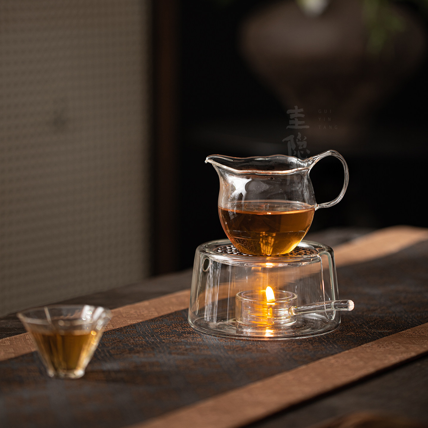 圭隐堂透明耐热玻璃温茶器家用蜡烛加热底座煮茶暖茶炉烘茶保温炉,淘宝优惠券,粉丝福利购,淘宝优惠卷