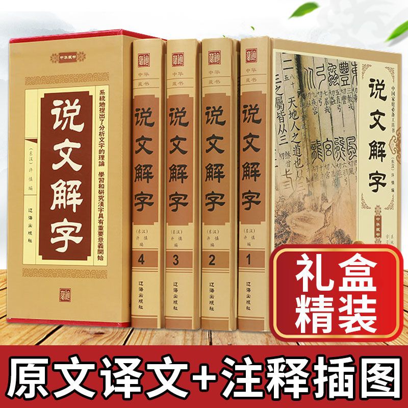 说文解字原版 许慎著正版全版 全今释图解540部首篆书字注解 精装大字本说文解字注段玉裁注中华书局小学生版图解汉字古汉语儿童 - 图1