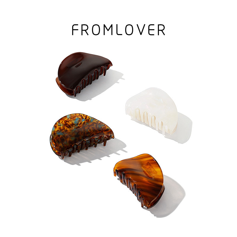 从爱之名新品醋酸板材抓夹鲨鱼夹气质半扎发高颅顶发饰新款发抓,淘宝优惠券,粉丝福利购,淘宝优惠卷