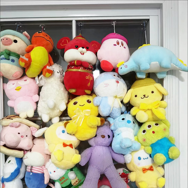 玩具布娃娃收纳真空穿孔吸盘带挂绳玩偶墙壁玻璃门悬挂横孔吸盘,淘宝优惠券,粉丝福利购,淘宝优惠卷