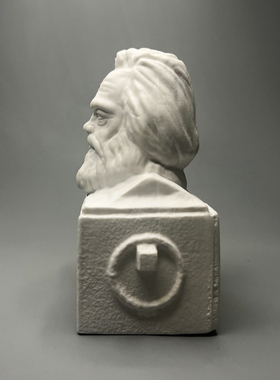 速发卡尔马克思摆膏像艺术雕塑件面装饰级书架酒柜石桌生日礼物礼