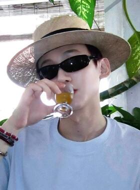 白敬亭男士同款太阳镜帅气端覆古猫眼户外徒步防紫外线太阳镜