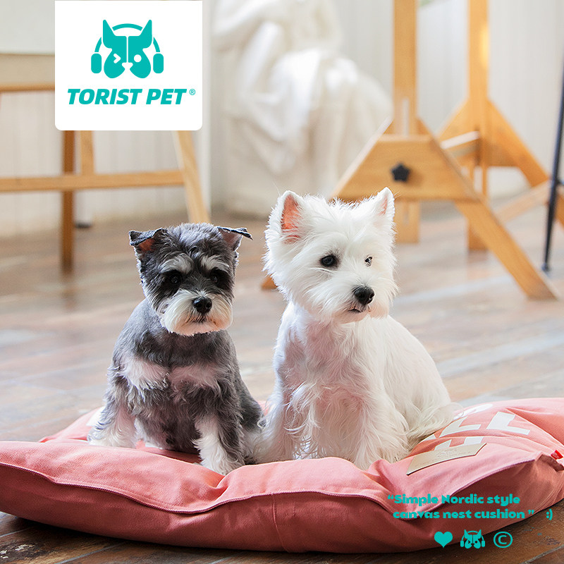 TT 狗狗垫子耐咬水洗帆布窝垫四季ins北欧风可拆洗春秋小狗窝防潮,淘宝优惠券,粉丝福利购,淘宝优惠卷