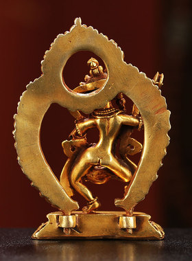 速发西藏泊宗玛姬拉度供奉摆件尼密尔手全鎏准工玛吉拉金空行母寸