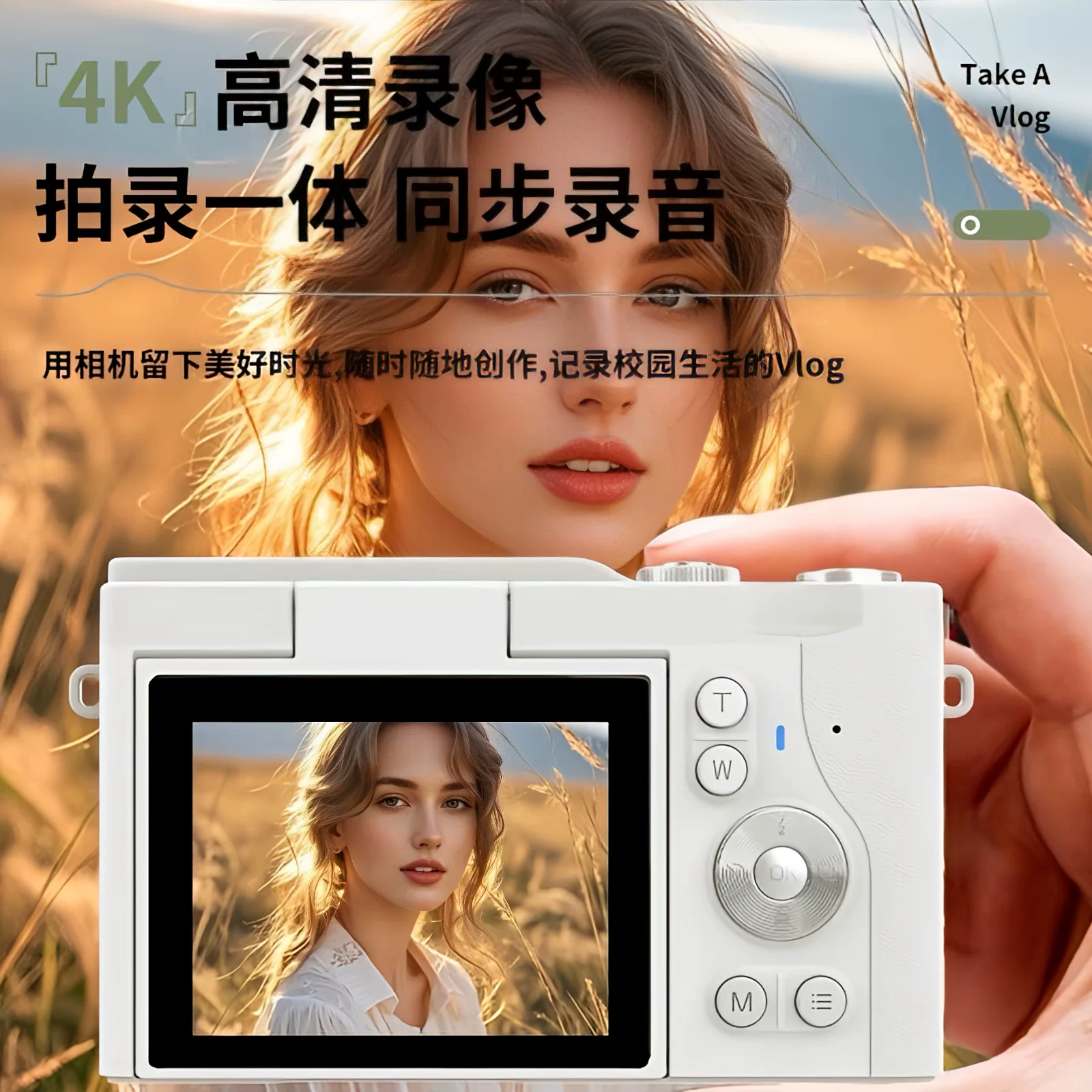 Цифровой фотоаппарат Polaroid CCD камеры HD с ЖК-дисплеем, мини-SLR, студенческая вечеринка, ретро-съемка, блог камера