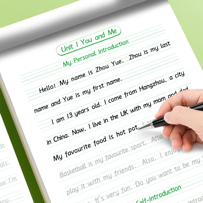 七年级上册英语衡水体满分作文练字帖初中课本同步初一英文单词短语描红练字帖默写本人教版,淘宝优惠券,粉丝福利购,淘宝优惠卷