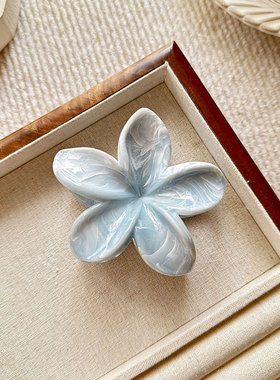 Hawaiian Gradient Flower Hair Claw Clip For Women GirlPlasti
