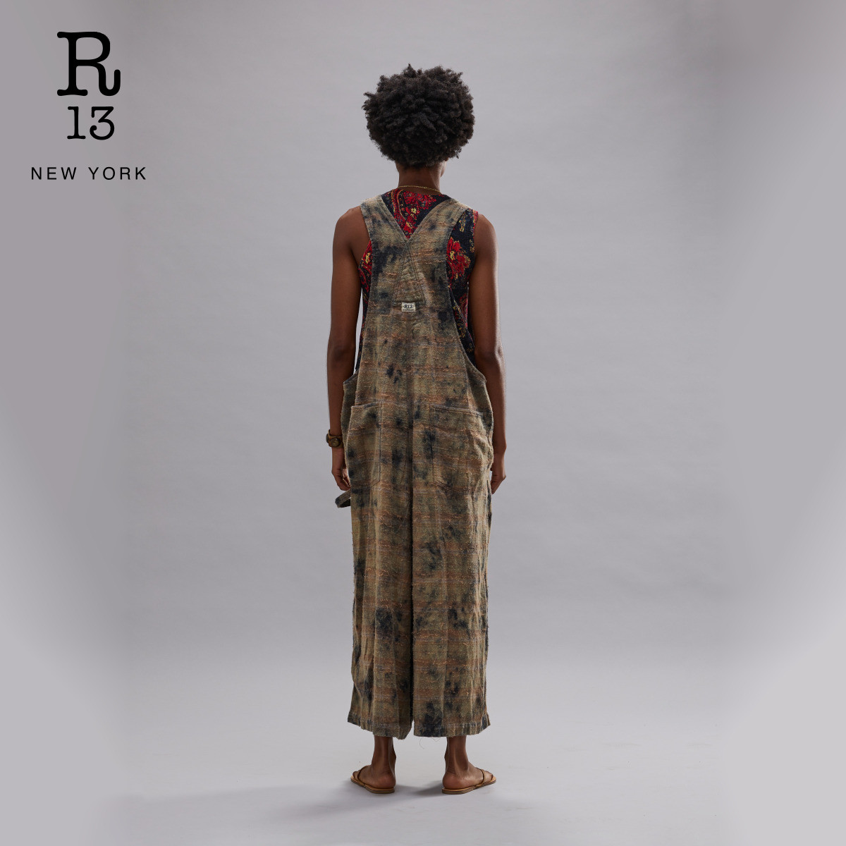 R13 2026早春新品 宽松随性自然做旧工装背带裤,淘宝优惠券,粉丝福利购,淘宝优惠卷