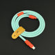 FIKLIK irrational silicone customized color matching data cable suitable for Apple Android PD fast charging Type-C240W