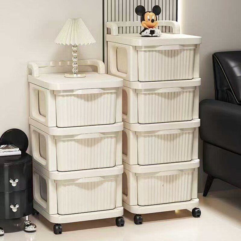 小推车收纳柜零食置物架可移动落地抽屉式婴儿用品收纳架厨房抽拉,淘宝优惠券,粉丝福利购,淘宝优惠卷