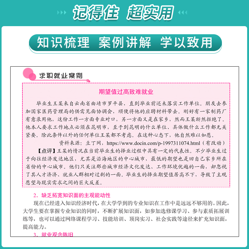 文旌课堂 放飞梦想 筑梦未来大学生就业与创业指导林燕清9787516522042 就业形势与政策大学教材正版 航空工业出版社 - 图2