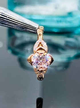 简约百搭气质D色莫桑石群镶