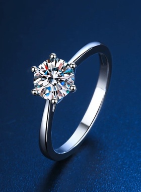 经典周家六爪戒指简约精致款