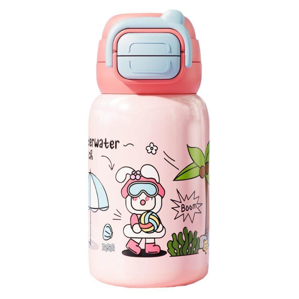 测温316不锈钢双饮儿童保温杯卡通高颜值保温壶学生吸管水杯,淘宝优惠券,粉丝福利购,淘宝优惠卷