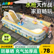 Inflatable swimming pool Home Children Family swimming pool Baby baby outdoor pool Folding large play pool