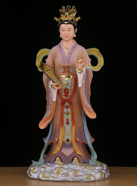 碧霞元君泰山娘娘神像泰山圣母老母奶奶树脂佛像居家用供奉摆件