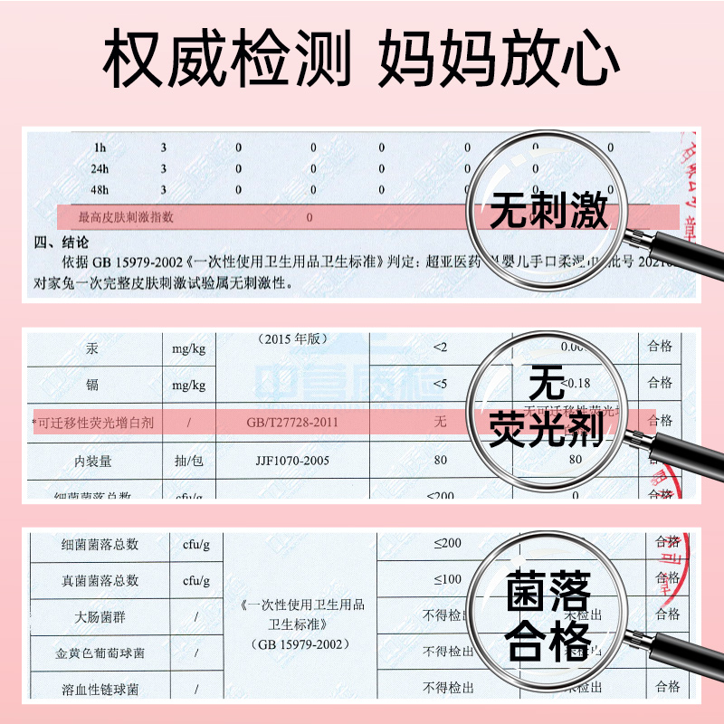 超亚婴儿加厚湿巾纸新生儿手口屁专用宝宝桃叶湿纸巾家用实惠装