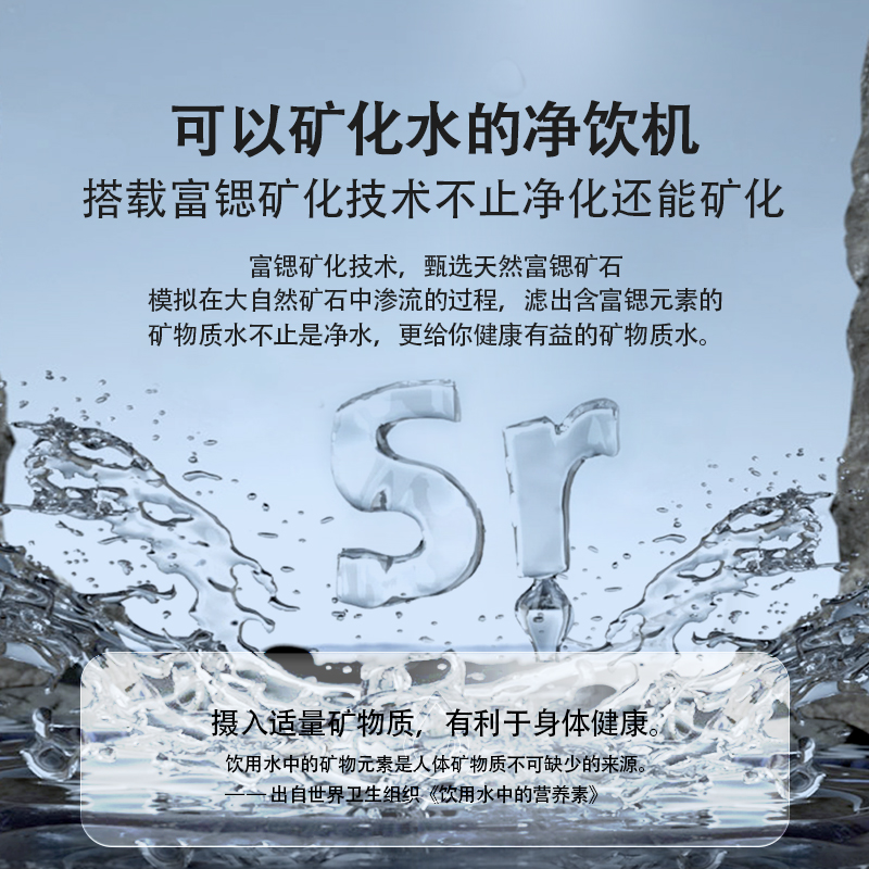 瑞森净水器家用直饮厨房自来水厨下式RO反渗透纯水通用滤芯直饮机 - 图1