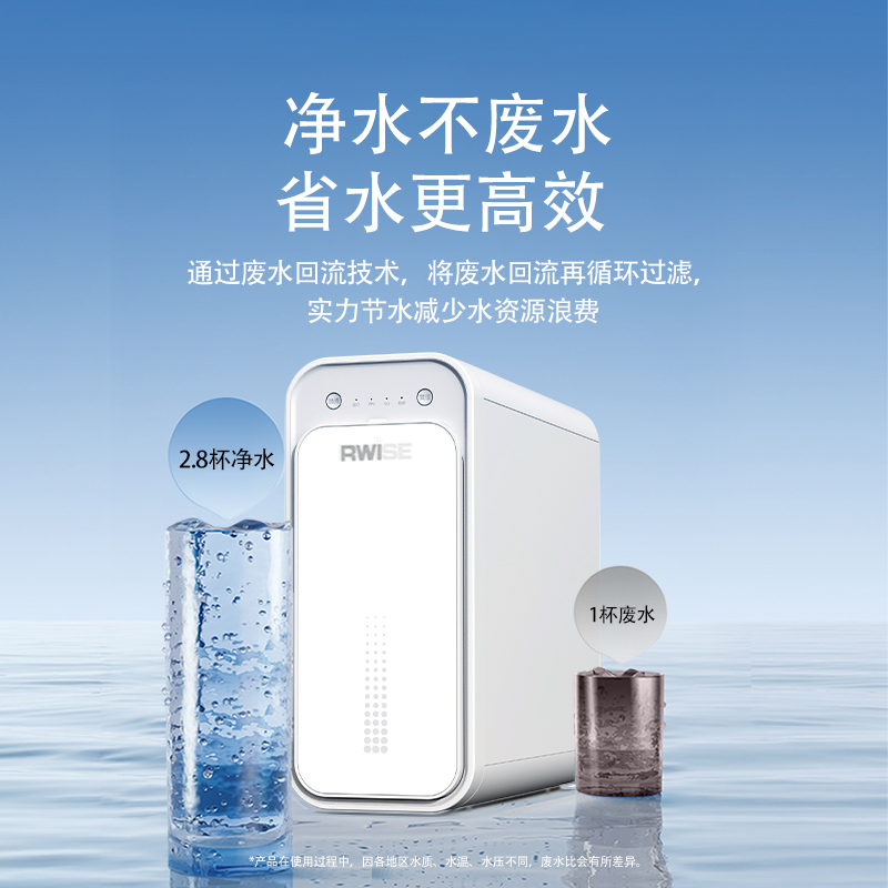 瑞森净水器家用直饮厨房自来水厨下式RO反渗透纯水通用滤芯直饮机 - 图2