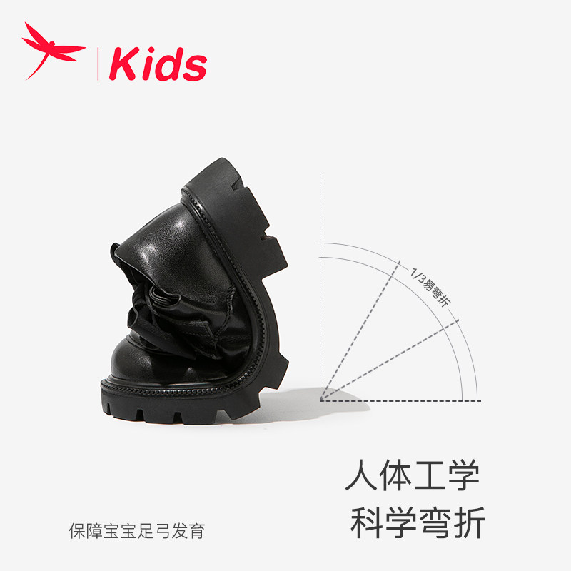 红蜻蜓真皮公主小皮鞋2023女童鞋 红蜻蜓虞兮皮鞋