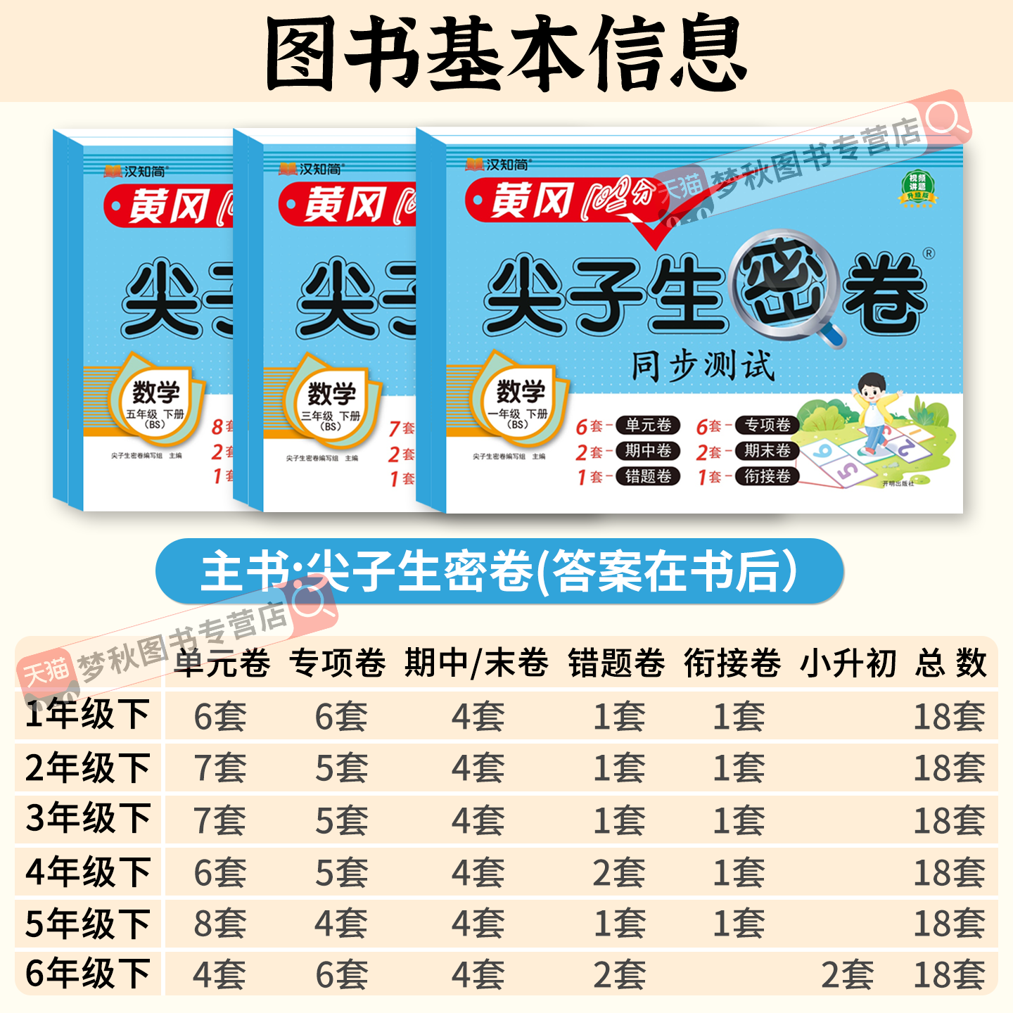 2026春北师大版小学数学尖子生密卷一二三四五六年级上册下册试卷测试卷全套同步训练北师版单元卷真题必刷卷期末冲刺100分一百分