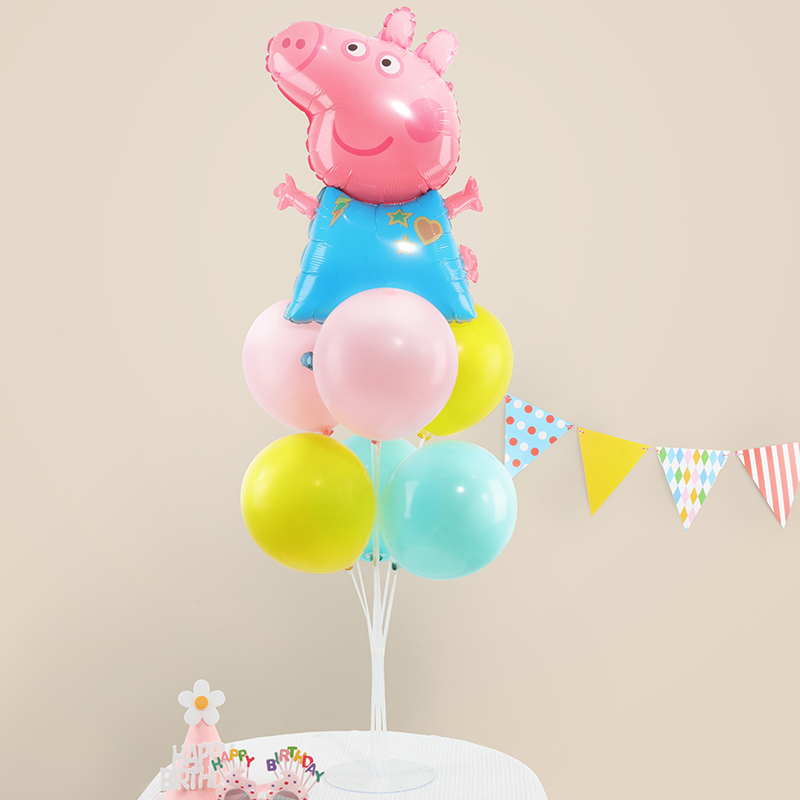 动物主题卡通老虎桌飘气球幼儿园开学装饰儿童生日派对场景布置品 - 图3