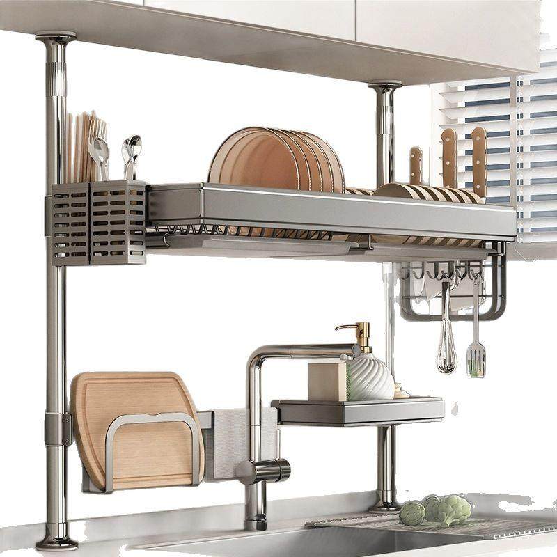 顶天立地多功能碗碟收纳架厨房置物架水槽碗架沥水架洗碗槽水池,淘宝优惠券,粉丝福利购,淘宝优惠卷
