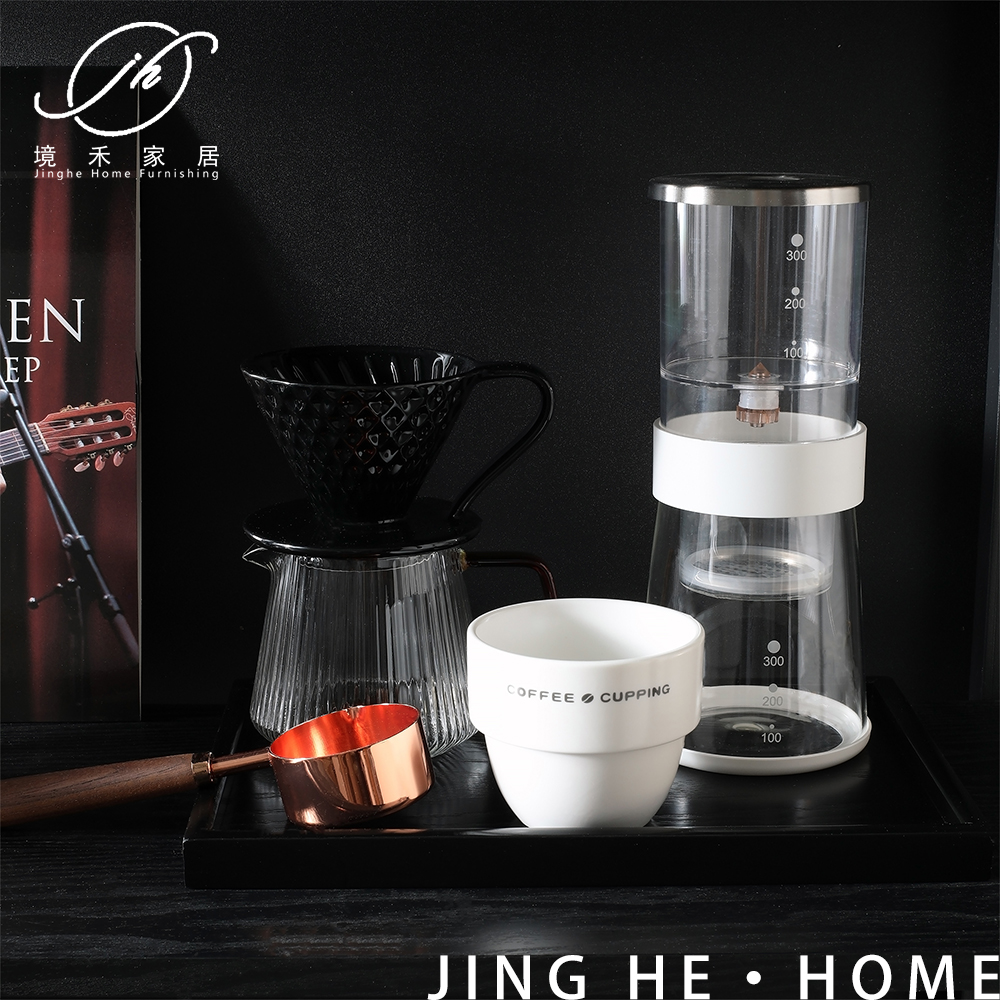 咖啡研磨制作收纳主题软装摆件样板房展厅售楼部搭配杯壶袋装饰品 - 图2