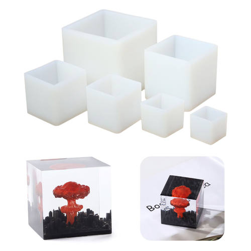 昆虫干花标本硅胶模具 长方体正方摆件装饰品水晶滴胶diy材料立体 - 图3