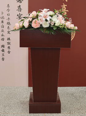演讲台仿真花酒店餐桌会议桌花艺