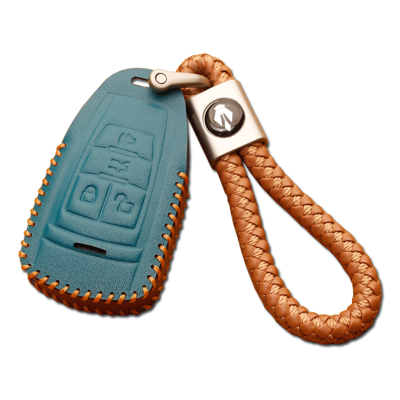 适用20款北京汽车BJ40钥匙套真皮19-18款北京BJ80车遥控钥匙包扣 - 图3