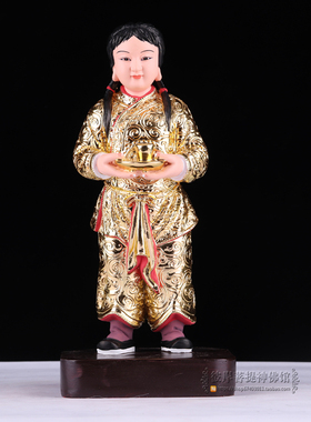12寸左右婢女侍女宫女神像摆件居家佛堂工艺品新品