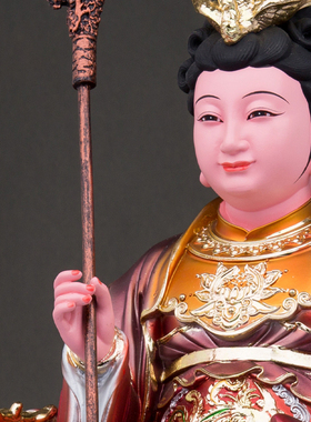 树脂玉帝王母神像金缕彩玉皇大帝瑶池金圣西王母娘娘家用客厅摆件