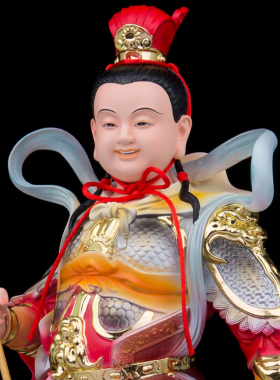 树脂中坛元帅哪吒神像五营将军雷公二郎神杨戬现代居家工艺品摆件