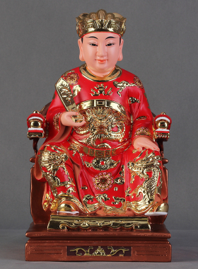 12/16寸灶君佛像灶王爷灶王奶奶厨房灶神定福司命灶爷供奉摆件