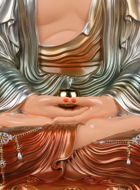 三宝佛释迦牟尼佛药师佛阿弥陀佛如来佛像家用供奉摆件树脂三世佛