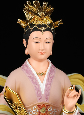 碧霞元君神像泰山娘娘圣母老母奶奶像体真身树脂佛像家用供奉摆件