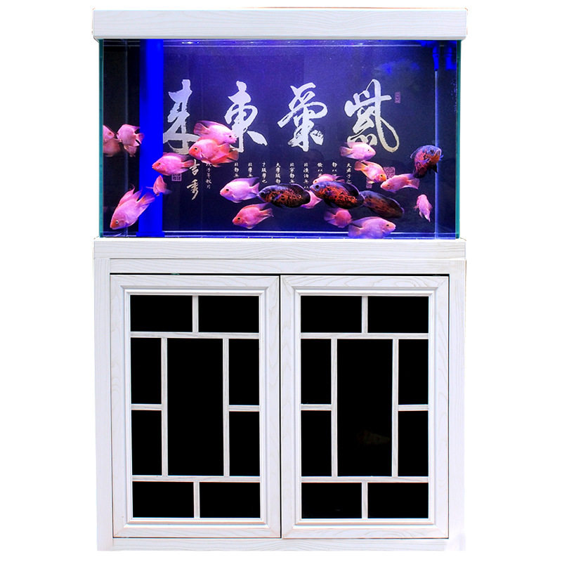 超白鱼缸客厅小型水族箱家用懒人免换水底滤中大型长方形鱼缸玻璃,淘宝优惠券,粉丝福利购,淘宝优惠卷