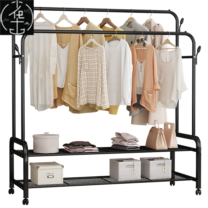 Hanging clothes rack one-pole hanger bedroom simple drying - 图0