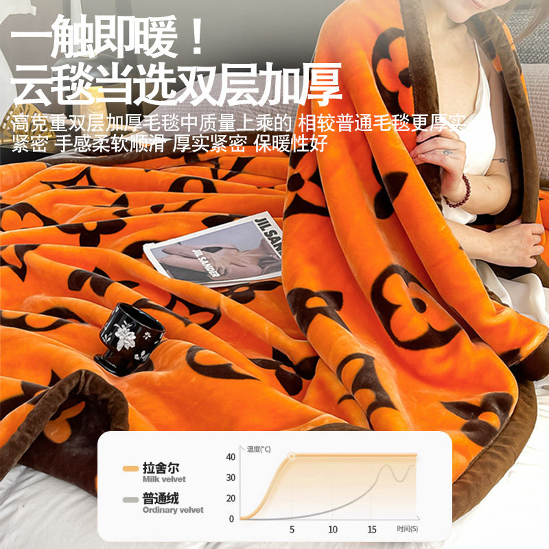 加厚拉舍尔毛毯冬季办公午睡小毯子珊瑚绒被子宿舍盖毯单人沙发毯,淘宝优惠券,粉丝福利购,淘宝优惠卷