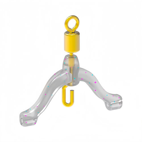 快挂免绑线新型防缠子线夹八字环弹簧卸力硅胶子线分叉线器缠绕豆 - 图3