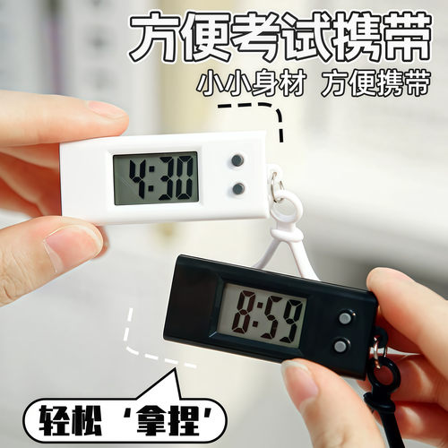 迷你桌面时钟ins风台式电子表可爱小巧学生用电子钟简约装饰摆件 - 图1