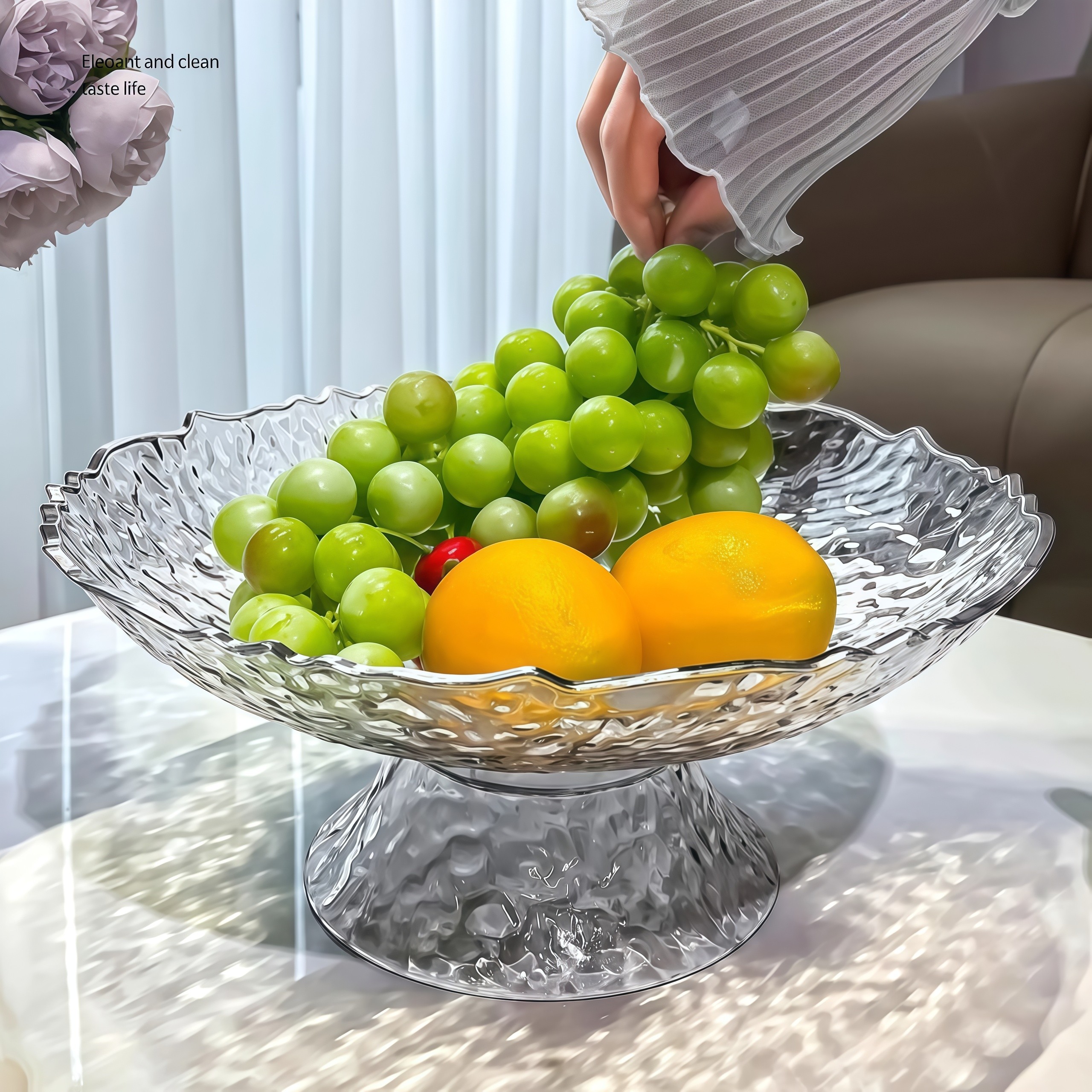 轻奢水果盘家用客厅茶几摆件高档糖果盘零食摆放盘沥水果盘高颜值,淘宝优惠券,粉丝福利购,淘宝优惠卷